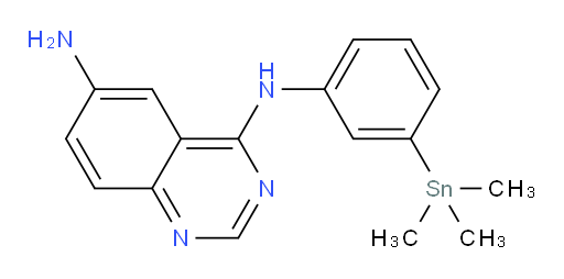 N4-(3-(trimethylstannyl)phenyl)quinazoline-4,6-diamine