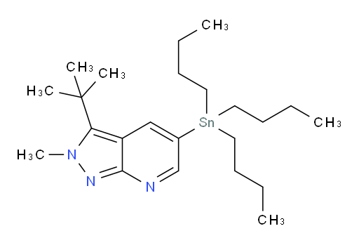 3-(tert-butyl)-2-methyl-5-(tributylstannyl)-2H-pyrazolo[3,4-b]pyridine