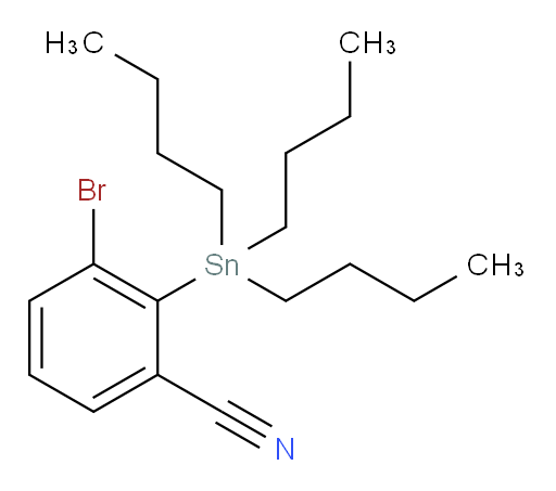 3-bromo-2-(tributylstannyl)benzonitrile