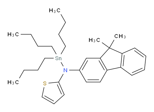 1,1,1-tributyl-N-(9,9-dimethyl-9H-fluoren-2-yl)-N-(thiophen-2-yl)stannanamine