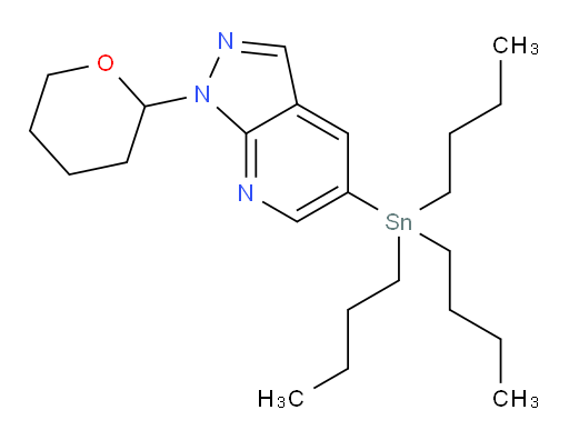 1-(tetrahydro-2H-pyran-2-yl)-5-(tributylstannyl)-1H-pyrazolo[3,4-b]pyridine