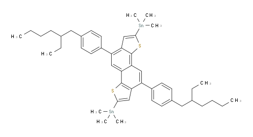 (5,10-bis(4-(2-ethylhexyl)phenyl)naphtho[1,2-b:5,6-b']dithiophene-2,7-diyl)bis(trimethylstannane)