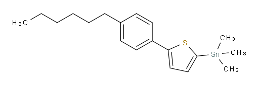 (5-(4-hexylphenyl)thiophen-2-yl)trimethylstannane