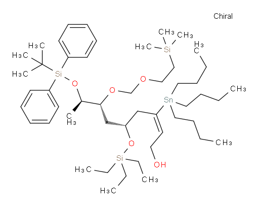 (5R,7R,8R,E)-8-((tert-butyldiphenylsilyl)oxy)-3-(tributylstannyl)-5-((triethylsilyl)oxy)-7-((2-(trimethylsilyl)ethoxy)methoxy)non-2-en-1-ol