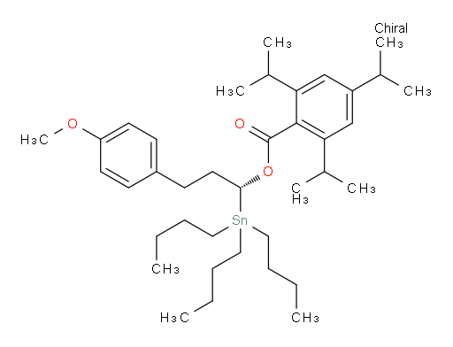 (R)-3-(4-methoxyphenyl)-1-(tributylstannyl)propyl 2,4,6-triisopropylbenzoate