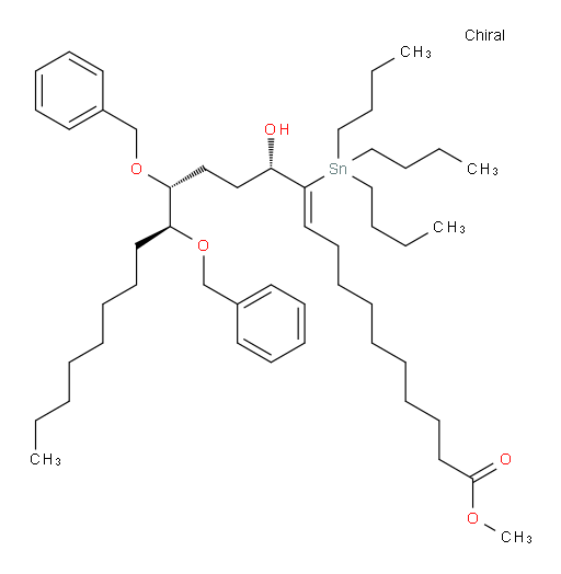 (12S,15R,16S,Z)-methyl 15,16-bis(benzyloxy)-12-hydroxy-11-(tributylstannyl)tetracos-10-enoate