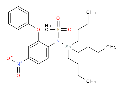 N-(4-nitro-2-phenoxyphenyl)-N-(tributylstannyl)methanesulfonamide