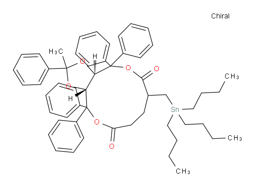 (3aR,12aR)-2-methyl-2,4,4,12,12-pentaphenyl-7-((tributylstannyl)methyl)tetrahydro-3aH-[1,3]dioxolo[4,5-c][1,6]dioxacycloundecine-6,10(4H,7H)-dione
