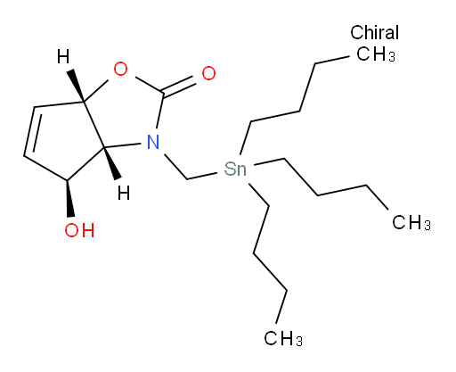 (3aR,4S,6aS)-4-hydroxy-3-((tributylstannyl)methyl)-3,3a,4,6a-tetrahydro-2H-cyclopenta[d]oxazol-2-one