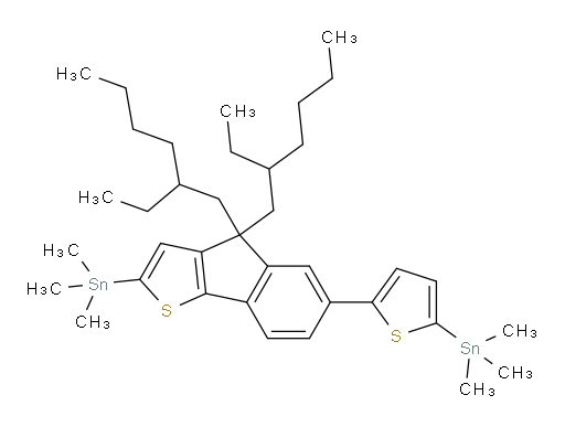 (5-(4,4-bis(2-ethylhexyl)-2-(trimethylstannyl)-4H-indeno[1,2-b]thiophen-6-yl)thiophen-2-yl)trimethylstannane