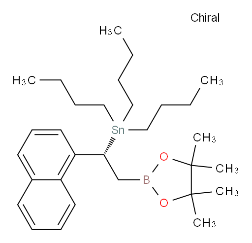 (R)-tributyl(1-(naphthalen-1-yl)-2-(4,4,5,5-tetramethyl-1,3,2-dioxaborolan-2-yl)ethyl)stannane