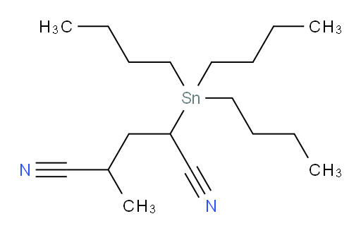 2-methyl-4-(tributylstannyl)pentanedinitrile