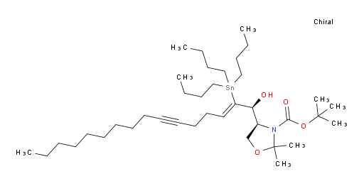 (S)-tert-butyl 4-((S,Z)-1-hydroxy-2-(tributylstannyl)hexadec-2-en-6-yn-1-yl)-2,2-dimethyloxazolidine-3-carboxylate