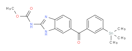 methyl (6-(3-(trimethylstannyl)benzoyl)-1H-benzo[d]imidazol-2-yl)carbamate