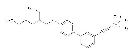 ((4'-((2-ethylhexyl)oxy)-[1,1'-biphenyl]-3-yl)ethynyl)trimethylstannane