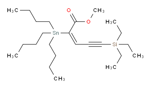 (E)-methyl 2-(tributylstannyl)-5-(triethylsilyl)pent-2-en-4-ynoate