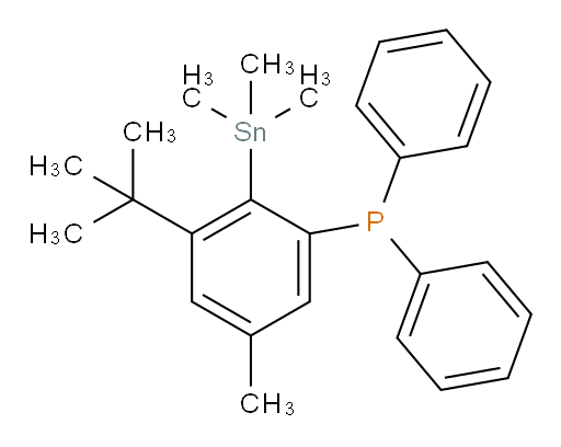 (3-(tert-butyl)-5-methyl-2-(trimethylstannyl)phenyl)diphenylphosphine