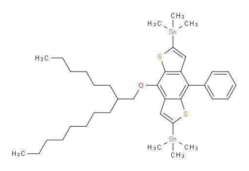 (4-((2-hexyldecyl)oxy)-8-phenylbenzo[1,2-b:4,5-b']dithiophene-2,6-diyl)bis(trimethylstannane)