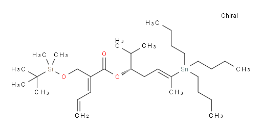(E)-(S,E)-2-methyl-6-(tributylstannyl)hept-5-en-3-yl 2-(((tert-butyldimethylsilyl)oxy)methyl)penta-2,4-dienoate