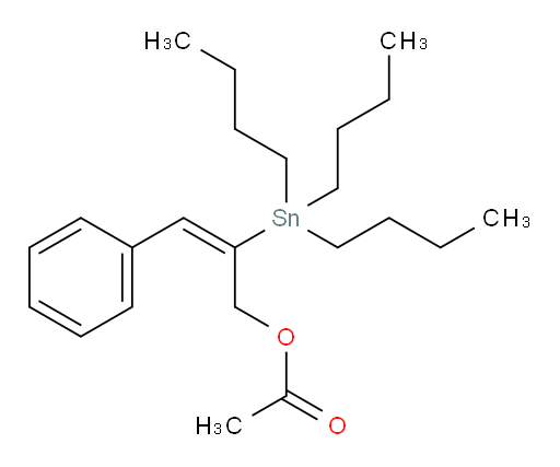 (E)-3-phenyl-2-(tributylstannyl)allyl acetate