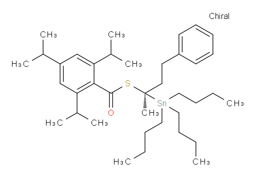 (R)-S-(4-phenyl-2-(tributylstannyl)butan-2-yl) 2,4,6-triisopropylbenzothioate