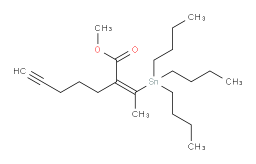 (Z)-methyl 2-(1-(tributylstannyl)ethylidene)hept-6-ynoate