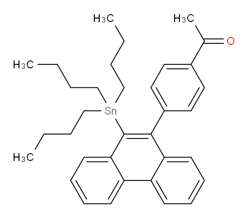 1-(4-(10-(tributylstannyl)phenanthren-9-yl)phenyl)ethanone