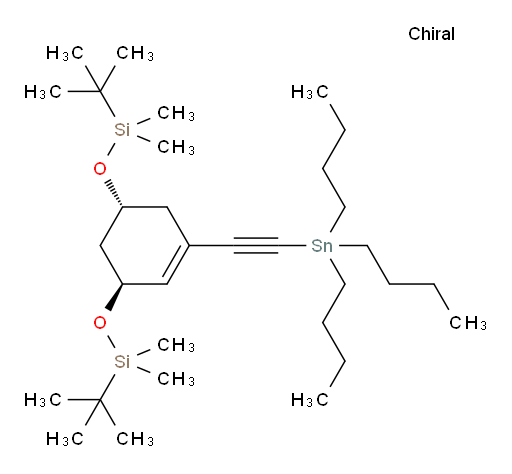 (((1R,3S)-5-((tributylstannyl)ethynyl)cyclohex-4-ene-1,3-diyl)bis(oxy))bis(tert-butyldimethylsilane)