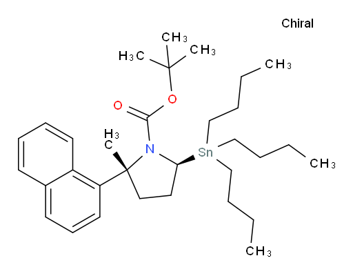 (2R,5S)-tert-butyl 2-methyl-2-(naphthalen-1-yl)-5-(tributylstannyl)pyrrolidine-1-carboxylate