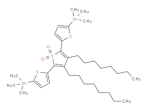 3',4'-dioctyl-5,5''-bis(trimethylstannyl)-[2,2':5',2''-terthiophene] 1',1'-dioxide