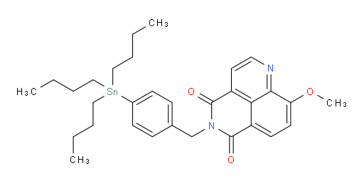 9-methoxy-5-(4-(tributylstannyl)benzyl)-4H-benzo[de][2,6]naphthyridine-4,6(5H)-dione