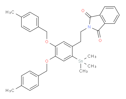 2-(4,5-bis((4-methylbenzyl)oxy)-2-(trimethylstannyl)phenethyl)isoindoline-1,3-dione