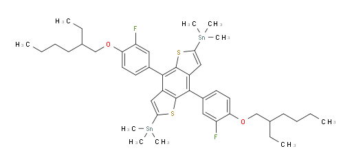 (4,8-双(4-((2-乙基己基)氧基)-3-氟苯基)苯并[1,2-b:4,5-b']二噻吩-2,6-二基)双(三甲基锡烷)