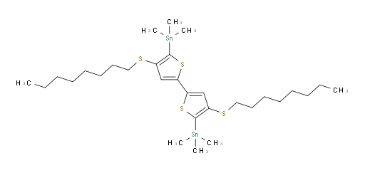 (4,4'-bis(octylthio)-[2,2'-bithiophene]-5,5'-diyl)bis(trimethylstannane)