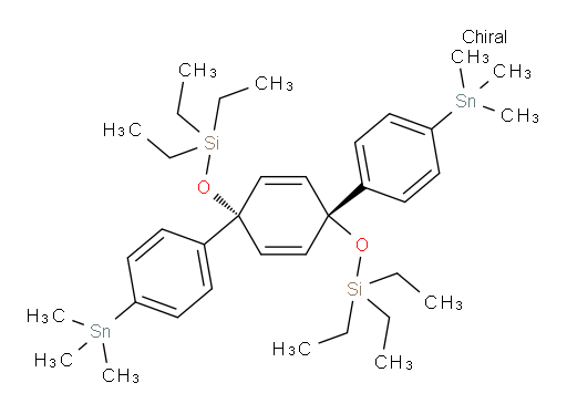 (((1's,4's)-4,4''-bis(trimethylstannyl)-1',4'-dihydro-[1,1':4',1''-terphenyl]-1',4'-diyl)bis(oxy))bis(triethylsilane)