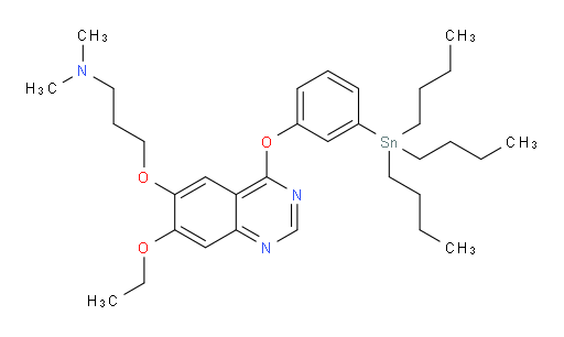 3-((7-ethoxy-4-(3-(tributylstannyl)phenoxy)quinazolin-6-yl)oxy)-N,N-dimethylpropan-1-amine