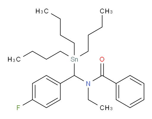 N-ethyl-N-((4-fluorophenyl)(tributylstannyl)methyl)benzamide