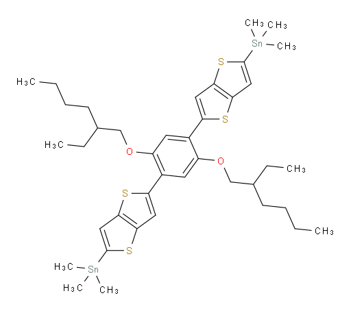 (5,5'-(2,5-bis((2-ethylhexyl)oxy)-1,4-phenylene)bis(thieno[3,2-b]thiophene-5,2-diyl))bis(trimethylstannane)