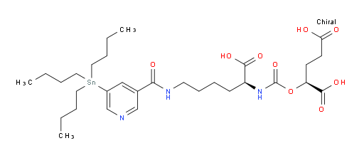 (S)-2-((((S)-1-carboxy-5-(5-(tributylstannyl)nicotinamido)pentyl)carbamoyl)oxy)pentanedioic acid