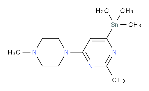 2-methyl-4-(4-methylpiperazin-1-yl)-6-(trimethylstannyl)pyrimidine