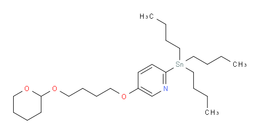 5-(4-((tetrahydro-2H-pyran-2-yl)oxy)butoxy)-2-(tributylstannyl)pyridine
