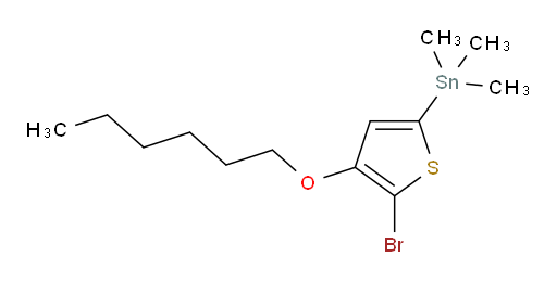 (5-bromo-4-(hexyloxy)thiophen-2-yl)trimethylstannane
