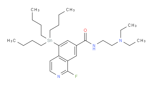 N-(2-(diethylamino)ethyl)-1-fluoro-5-(tributylstannyl)isoquinoline-7-carboxamide