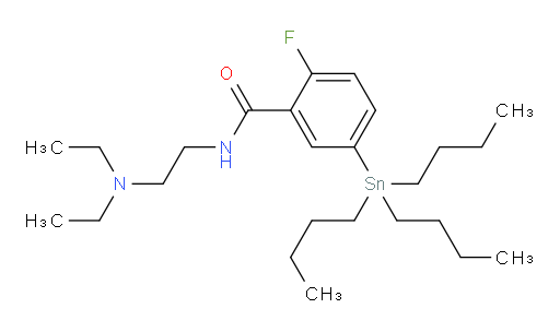 N-(2-(diethylamino)ethyl)-2-fluoro-5-(tributylstannyl)benzamide
