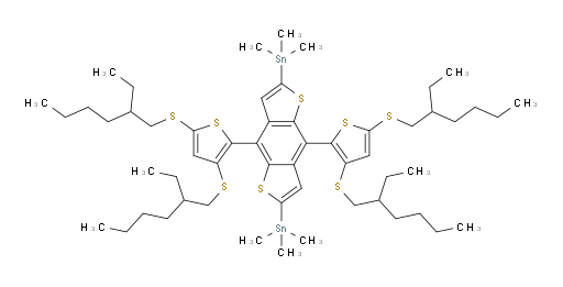 (4,8-bis(3,5-bis((2-ethylhexyl)thio)thiophen-2-yl)benzo[1,2-b:4,5-b']dithiophene-2,6-diyl)bis(trimethylstannane)