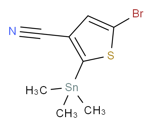 5-bromo-2-(trimethylstannyl)thiophene-3-carbonitrile