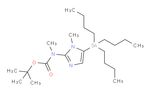 tert-butyl methyl(1-methyl-5-(tributylstannyl)-1H-imidazol-2-yl)carbamate