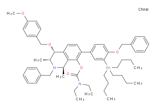 (1R,3R,4R)-2-benzyl-7-(4-(benzyloxy)-3-(tributylstannyl)phenyl)-4-((4-methoxybenzyl)oxy)-1,3-dimethyl-1,2,3,4-tetrahydroisoquinolin-8-yl diethylcarbamate