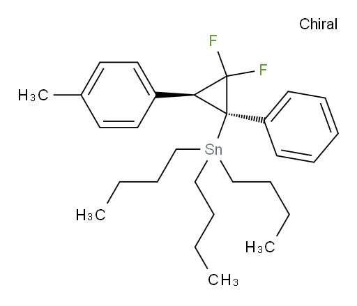 tributyl((1R,3S)-2,2-difluoro-1-phenyl-3-(p-tolyl)cyclopropyl)stannane