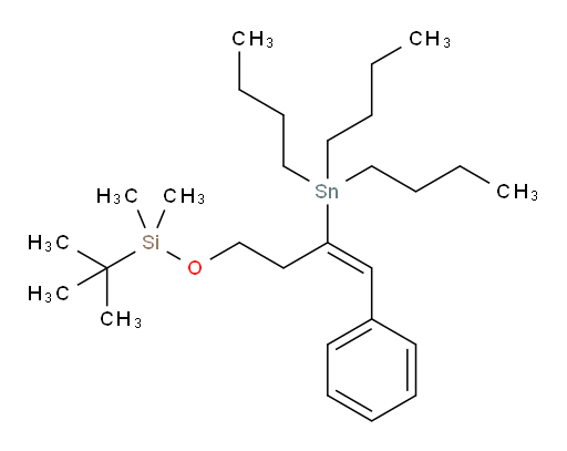 (E)-tert-butyldimethyl((4-phenyl-3-(tributylstannyl)but-3-en-1-yl)oxy)silane